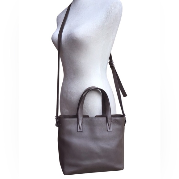 Vince Signature V Croc Embossed Tote Crossbody - Picture 2 of 12